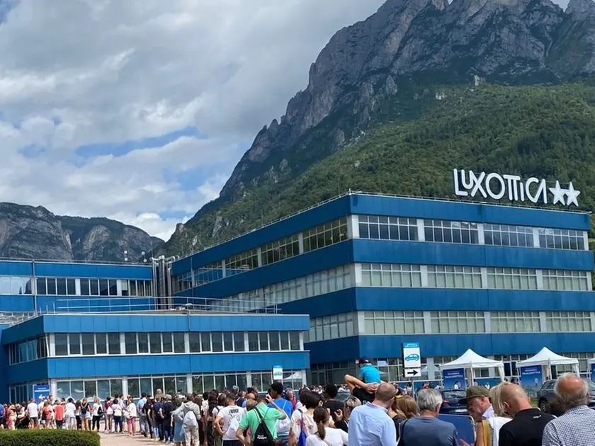Lo stabilimento Luxottica di Agordo