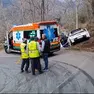I soccorsi allo spettatore colpito da una ruota al Rally del Ciocco 2024