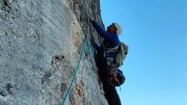Alpinista sul Civetta