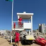 Il flash mob dei bagnini a Jesolo (foto Bortoluzzi)