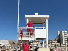 Il flash mob dei bagnini a Jesolo (foto Bortoluzzi)