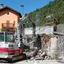 La demolizione della fontana storica