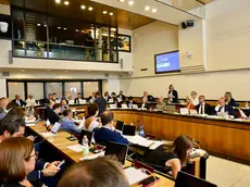 L'aula del Consiglio regionale durante la discussione della legge sul fine vita (foto Marta Buso/Interpress)