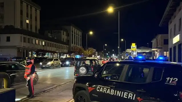 Servizio notturno dei carabinieri di Feltre