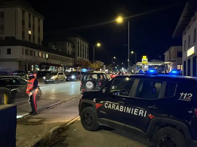 Servizio notturno dei carabinieri di Feltre
