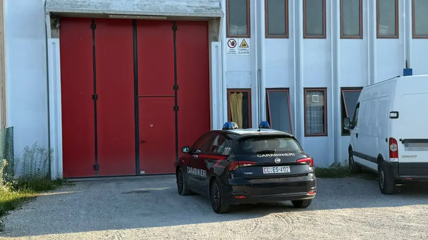 L'intervento dei carabinieri
