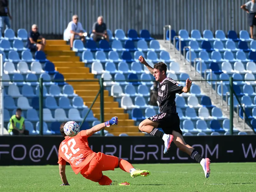 La rete di Sia che ha deciso la partita (Foto Beppe De Zanet)