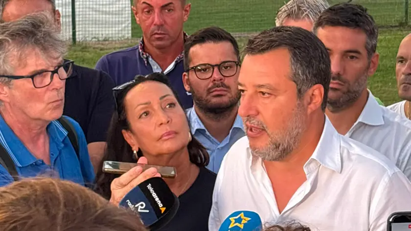 Matteo Salvini a Oppeano, Verona