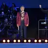 Andrea Bocelli durante l’esibizione alla caserma Goi-Pantanali di Gemona il 7 maggio scorso (foto Petrussi)