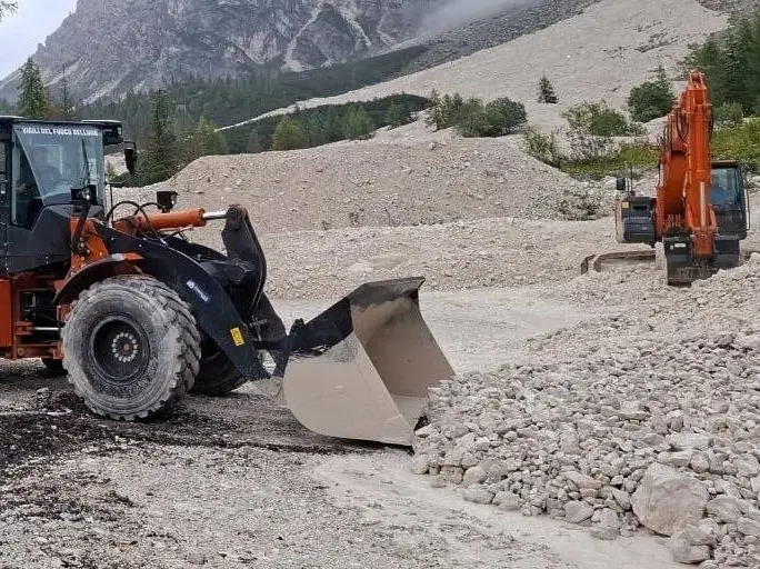 Frana del Pelmo (Foto: Vigili del Fuoco)