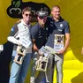Roberto Cerentin (ultimo a destra) sul podio in Trentino