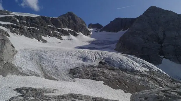 Il ghiacciao della Marmolada