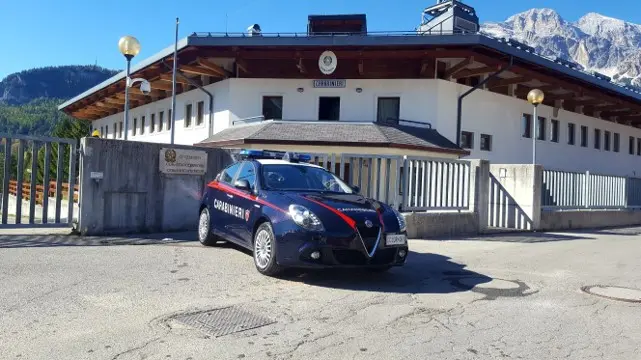 La sede della Compagnia dei carabinieri di Cortina