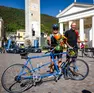 Pietro Gorza e Patrizia Rech all'arrivo della Prosecco Cycling