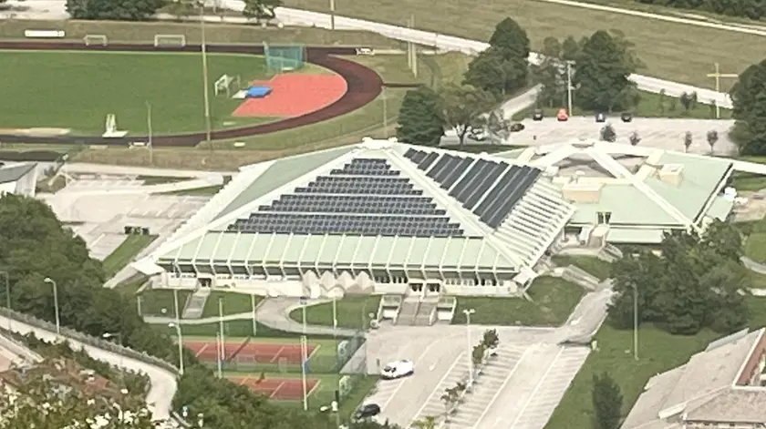 Il Palasport a Longarone