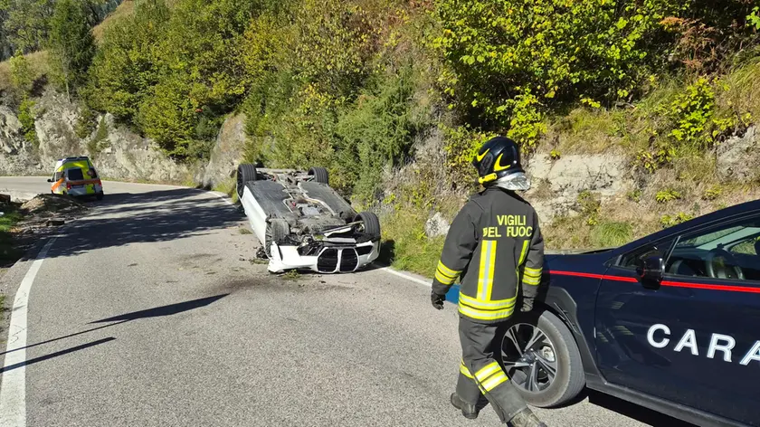 Lo schianto di stamattina a Livinallongo