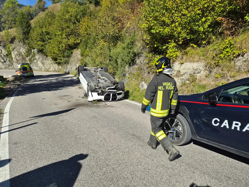 Lo schianto di stamattina a Livinallongo