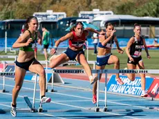 Lucia Gemma Rizzo (maglia rossa) in gara