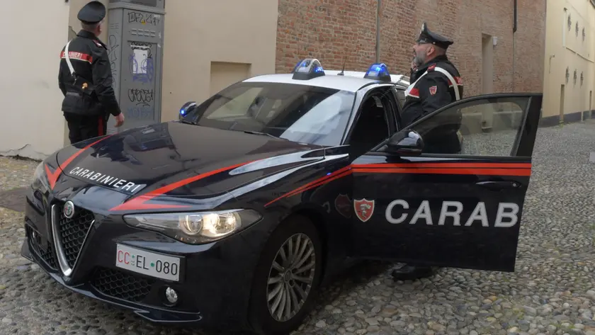 Un intervento dei carabinieri