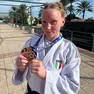 Agnese Zucco con la medaglia