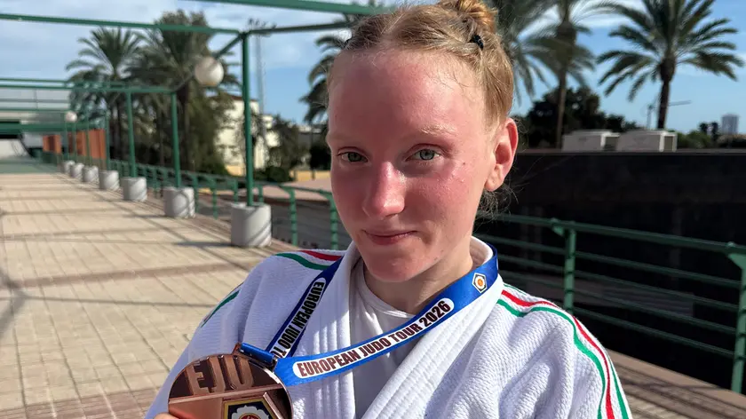 Agnese Zucco con la medaglia