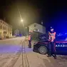 Un posto di blocco dei carabinieri