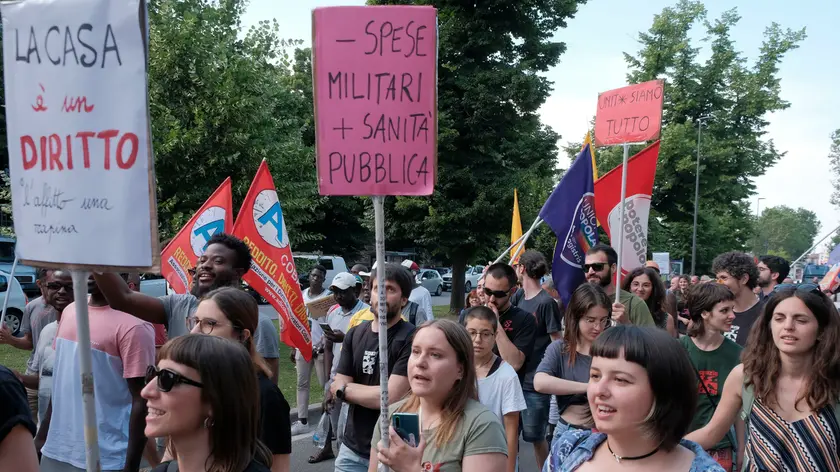 Una manifestazione per la casa