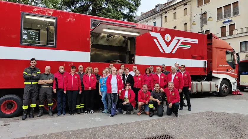I volontari del Circolo ricreativo dei Vigili del fuoco