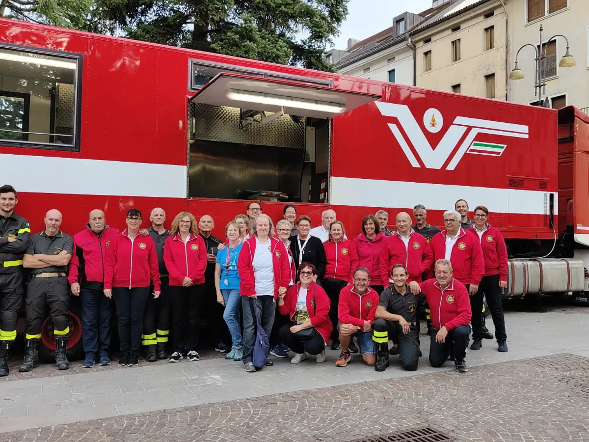 I volontari del Circolo ricreativo dei Vigili del fuoco
