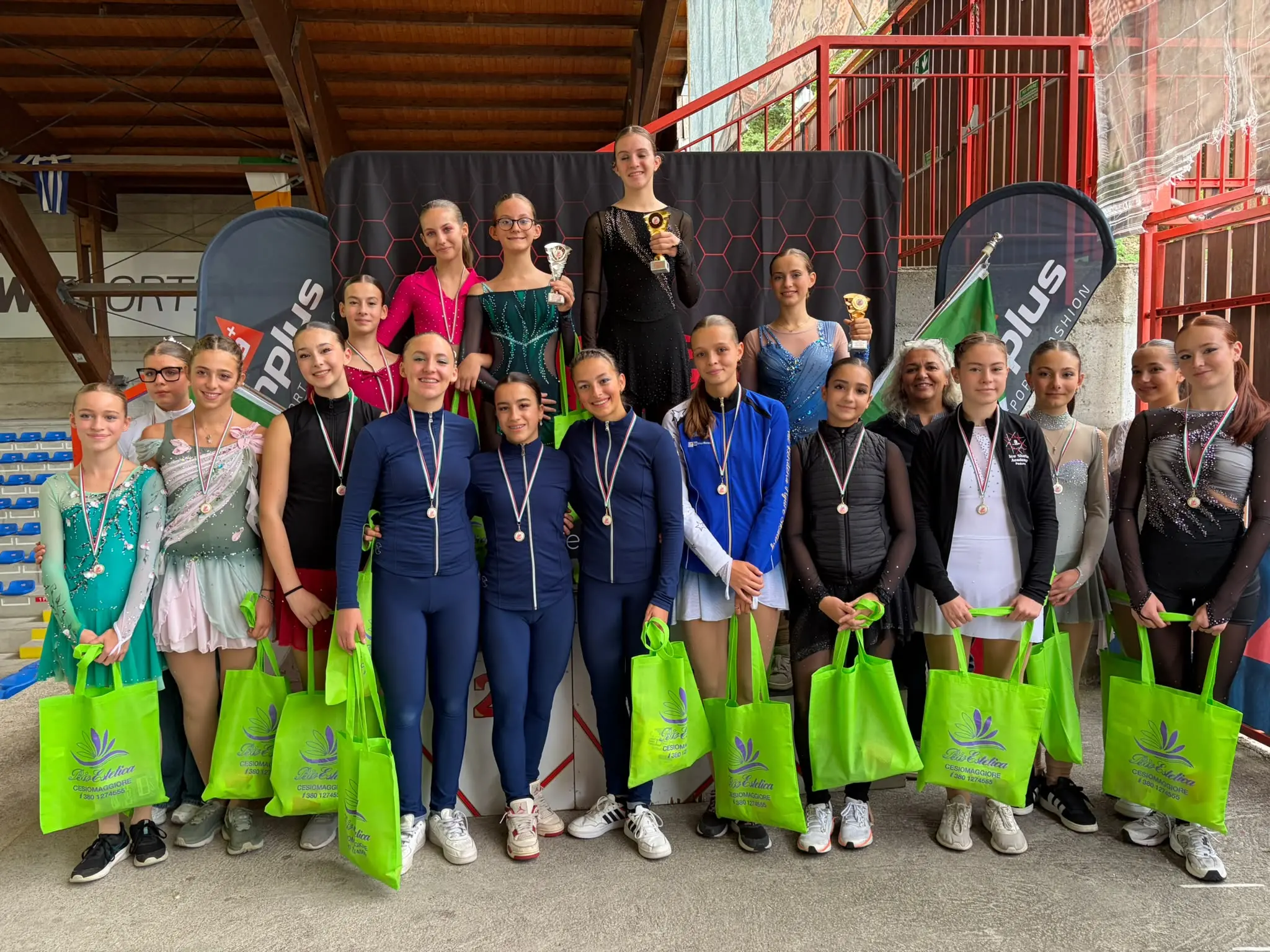 Il podio Intermediate Novice