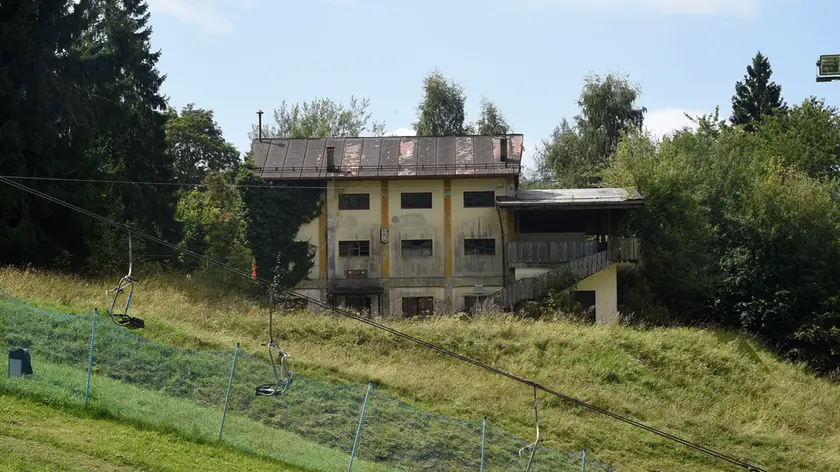 L’ex partenza della seggiovia sul Nevegal