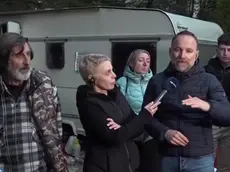 Il pastore Varago e il sindaco De Pellegrin in diretta a Canale 5