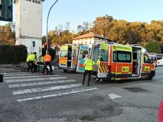 La scena dell'incidente di Sedico