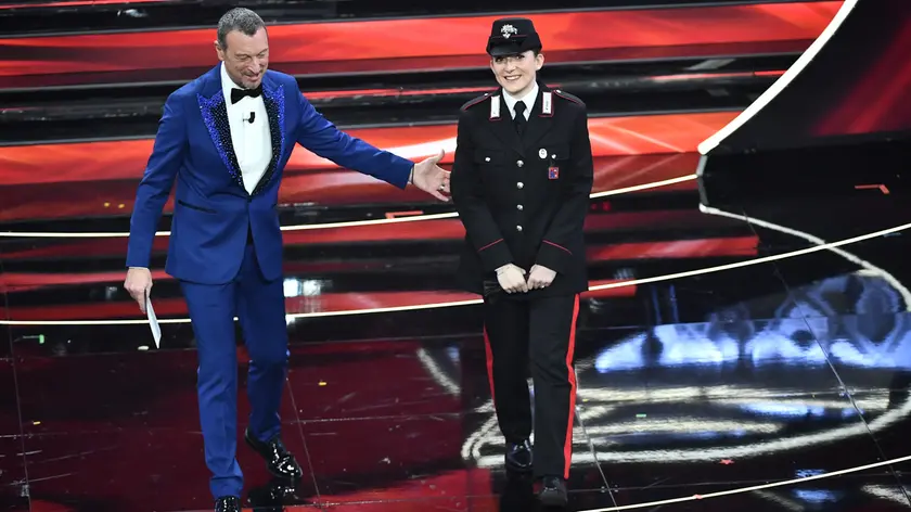 Martina Pigliapoco a Sanremo con Amadeus