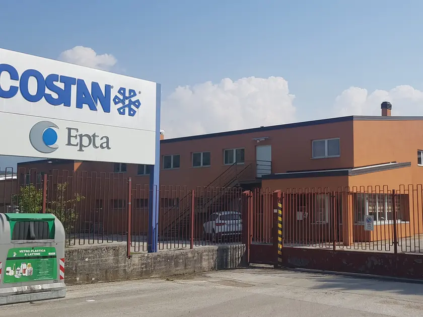 Lo stabilimento dell'Epta Costan di Limana