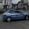 Una volante della Polizia a Cortina d'Ampezzo