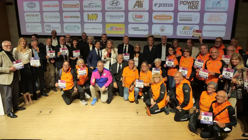 La presentazione della quarantesima edizione della Venicemarathon