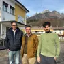 Renato Franceschini, Michele Argenta e Enrico Lanciano, vicesindaco di San Gregorio, referenti della Cer bellunese Monte Pizzocco