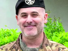 Matteo Ambu con la divisa dell'Esercito