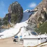 L'Olympia delle Tofane leggermente imbiancata
