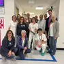 La consegna alla Radiologia dell'ospedale di Feltre del nuovo apparecchio per la diagnosi e la cura delle lesioni al seno