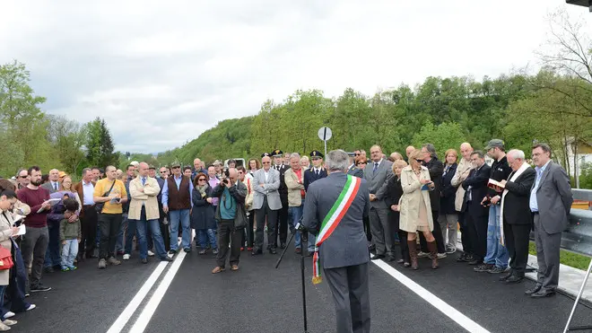 a sospirolo l'inaugurazione della variante piz gron