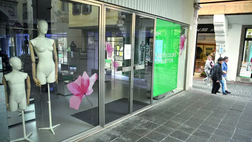I negozi Benetton chiusi a Belluno