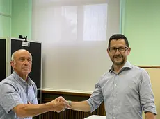 Claudio Broccon con Carlo Zanella, confermato sindaco di Cesiomaggiore