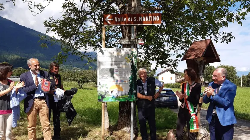 L'inaugurazione del percorso di montagnaterapia in Valle di San Martino