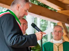 Alcune parole del Sindaco tremonti Mario. La Consacrazione del Santuario naturale dedicato a San Giovanni Paolo II a Lorenzago di Cadore.