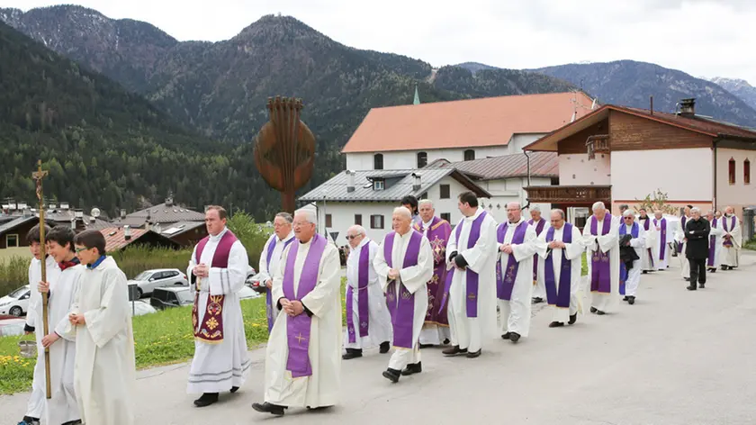 Stefano Da Rin Puppel-Perona-Auronzo di Cadore-Funerali di Don Sirio Da Corte