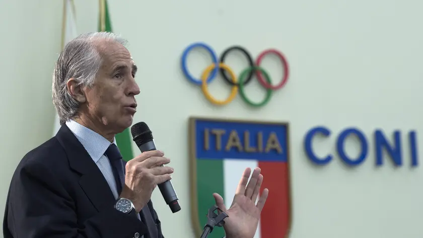 President of the Italian National Olympic Committee (CONI) Giovanni Malago' during a meeting in Rome, 20 November 2017. ANSA/MAURIZIO BRAMBATTI