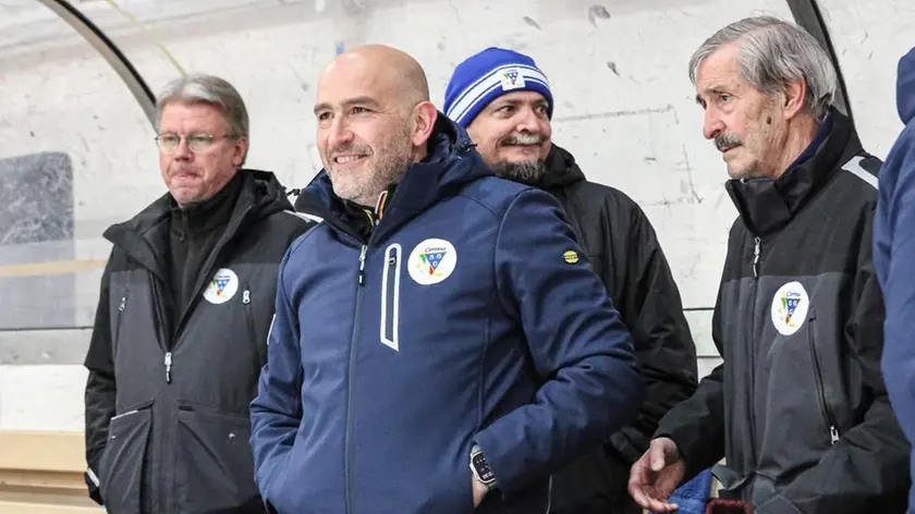L'allenatore del Cortina Giorgio De Bettin