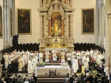 Sacerdoti e vescovo in Duomo a Belluno